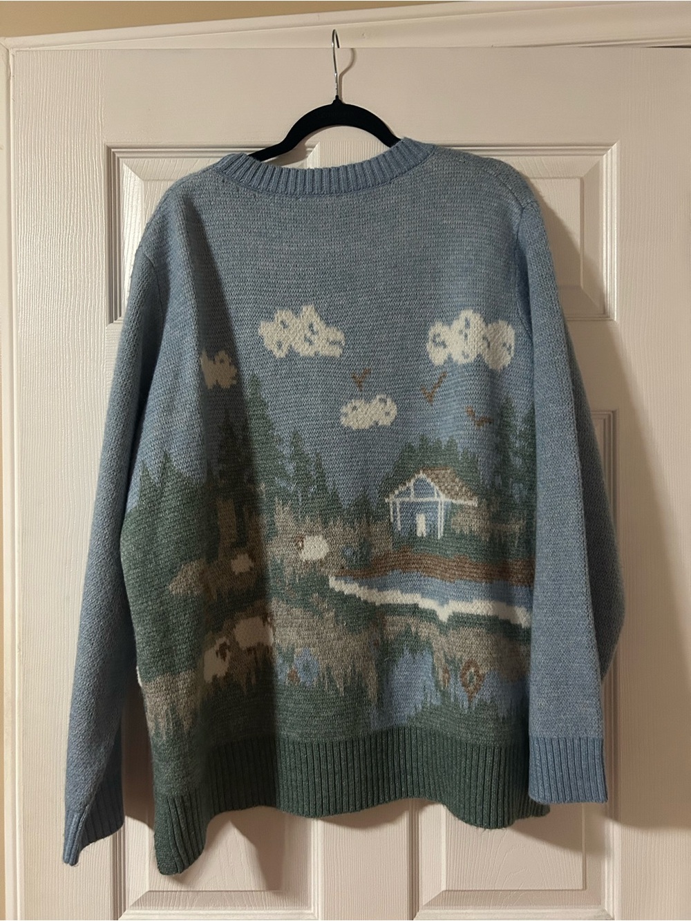 Ricki's Light Blue Scenic Crewneck Sweater - Picture 2 of 3